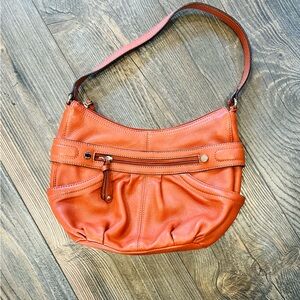 TIGNANELLO Cognac Leather Hobo Handbag